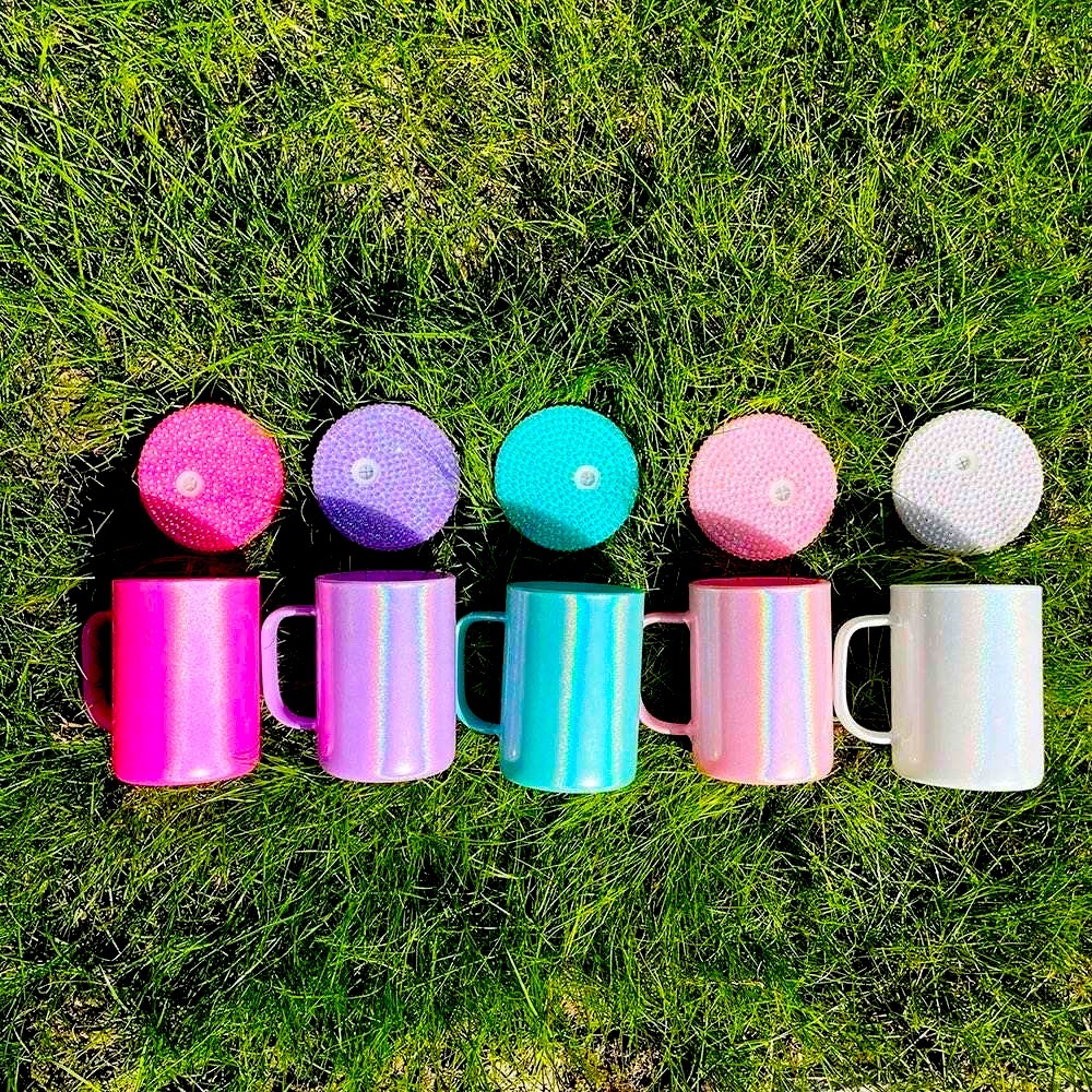 17oz Shimmer Mug with Bling Lid